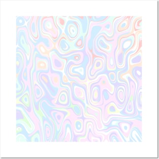 Pastel color blobs Posters and Art